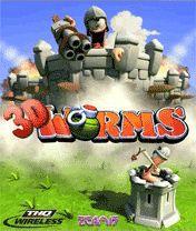 Free download java game Worms Forts 3D similar to the game Worms 2011 Armageddon, on your mobile phone!