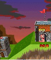 Free download java game Worms Forts 3D on your mobile phone! Image №6