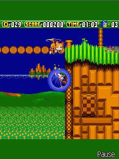 Free download java game Sonic the Hedgehog 2 Dash on your mobile phone! Image №4