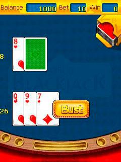 Free download java game Blackjack on your mobile phone! Image №4