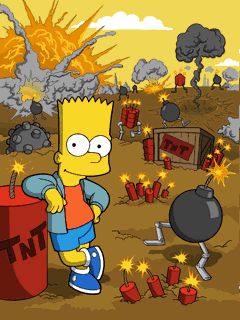 Free download java game The Simpsons 2: Itchy & Scratchy Land on your mobile phone! Image №3