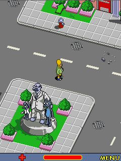 Free download java game The Simpsons 2: Itchy & Scratchy Land on your mobile phone! Image №6