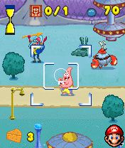 Free download java game Sponge Bob Paparazzi Parade on your mobile phone! Image №3