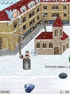 Free download java game Worlds Snow Fight Head on your mobile phone! Image №2