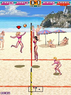 Free download java game Bikini Volleyball on your mobile phone! Image №3