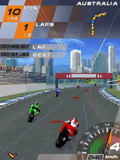 Free download java game Pro Moto Racing on your mobile phone! Image №2