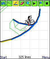 Free download java game Line Rider on your mobile phone! Image №2