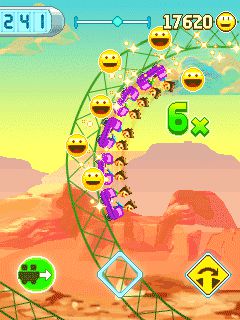 Free download java game Rollercoaster Rush 99 Tracks on your mobile phone! Image №2