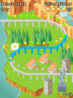 Free download java game Rollercoaster Rush 99 Tracks on your mobile phone! Image №4