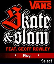 Free download java game Vans Skate and Slam on your mobile phone!