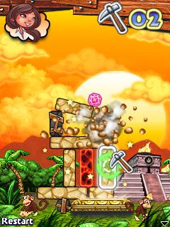 Free download java game Diamond Tumble on your mobile phone! Image №3