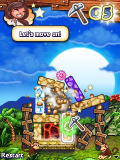 Free download java game Diamond Tumble on your mobile phone! Image №4