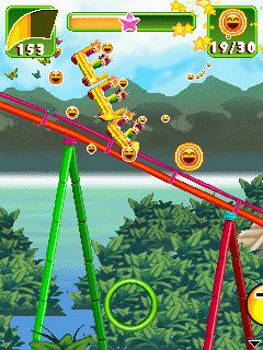 Free download java game Rollercoaster Revolution 99 Tracks on your mobile phone! Image №2