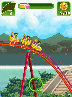 Free download java game Rollercoaster Revolution 99 Tracks on your mobile phone! Image №3