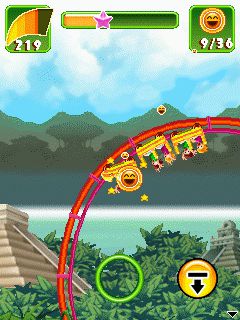 Free download java game Rollercoaster Revolution 99 Tracks on your mobile phone! Image №4