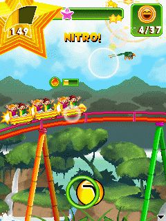 Free download java game Rollercoaster Revolution 99 Tracks on your mobile phone! Image №6