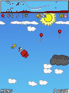 Free download java game Snoopy the Flying Ace on your mobile phone! Image №3
