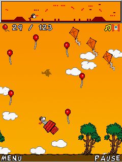 Free download java game Snoopy the Flying Ace on your mobile phone! Image №5