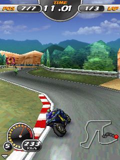 Free download java game 3D Moto Racing Evolved on your mobile phone! Image №2