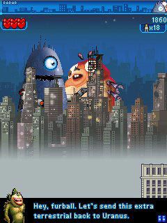 Free download java game Monsters vs. Aliens The Mobile Game on your mobile phone! Image №4