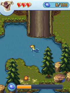 Free download java game Ice Age 3: Dawn of Dinosaurs on your mobile phone! Image №4