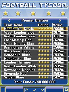 Free download java game Football tycoon on your mobile phone! Image №3