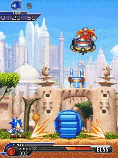 Free download java game Sonic: Unleashed on your mobile phone! Image №3