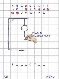 Free download java game Hangman Deluxe + Bluetooth on your mobile phone! Image №2