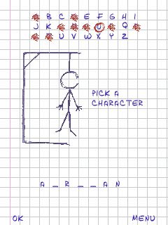 Free download java game Hangman Deluxe + Bluetooth on your mobile phone! Image №4