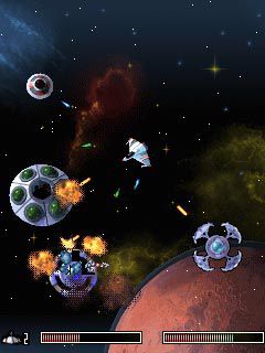 Free download java game Asteroid Zone on your mobile phone! Image №2