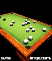 Free download java game Ultimate 3D Russian Billiards on your mobile phone! Image №3