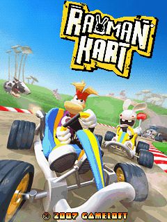 Free download java game Rayman Kart on your mobile phone!