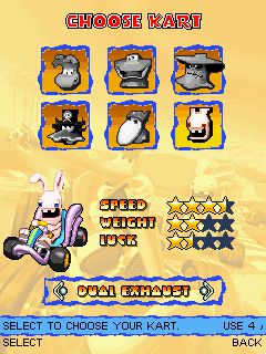 Free download java game Rayman Kart on your mobile phone! Image №4