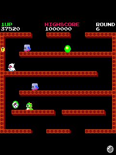 Free download java game Bubble Bobble on your mobile phone! Image №2
