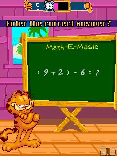Free download java game Garfield: Train Your Brain on your mobile phone! Image №3