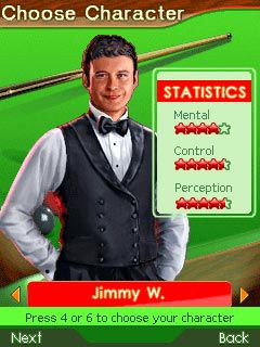 Free download java game Jimmy Whites: Snooker Legend on your mobile phone! Image №4