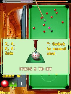 Free download java game Jimmy Whites: Snooker Legend on your mobile phone! Image №6