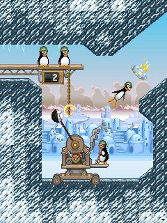 Free download java game Crazy Penguin Catapult on your mobile phone! Image №2