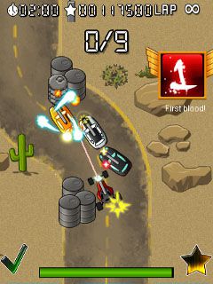 Free download java game Outlaw Racing 2011 on your mobile phone! Image №2