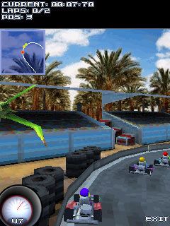 Free download java game Go-Karts! 3D on your mobile phone! Image №6