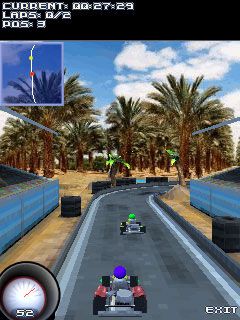 Free download java game Go-Karts! 3D on your mobile phone! Image №2
