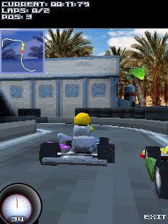 Free download java game Go-Karts! 3D on your mobile phone! Image №3