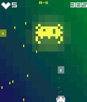 Free download java game Rainbow Invaders on your mobile phone! Image №2