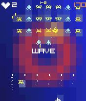 Free download java game Rainbow Invaders on your mobile phone! Image №3