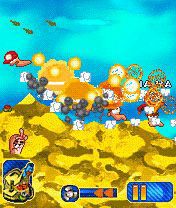 Free download java game Worms 2010 on your mobile phone! Image №4