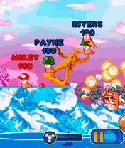 Free download java game Worms 2010 on your mobile phone! Image №6