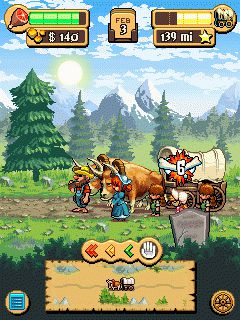 Free download java game Oregon Trail 2 Gold rush on your mobile phone! Image №2