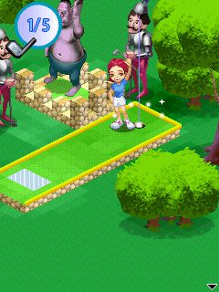 Free download java game Mini Golf 99 Challenge 2010 on your mobile phone! Image №2