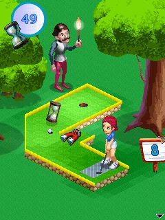 Free download java game Mini Golf 99 Challenge 2010 on your mobile phone! Image №4
