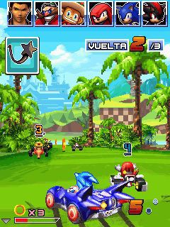 Free download java game Sonic and Sega All Stars Racing on your mobile phone! Image №2